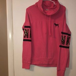 VS Pink Cheetah Cowl Hoodie